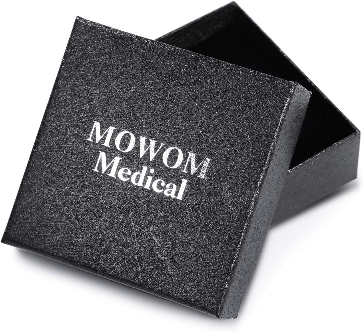 MOWOM Medical – Pulsera de silicona con grabado personalizado, con identificación, alerta médica, pulsera ajustable para hombres, mujeres, niños, de