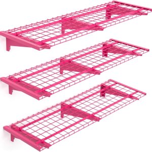 Estantería de garaje de 3 niveles de 1.3 x 4 pies montada en la pared, carga 900 libras, estantería de pared de metal de 15.6 x 48 pulgadas, estante Estantería de garaje de 3 niveles de 1.3 x 4 pies montada en la pared, carga 900 libras, estantería de pared de metal de 15.6 x 48 pulgadas, estante