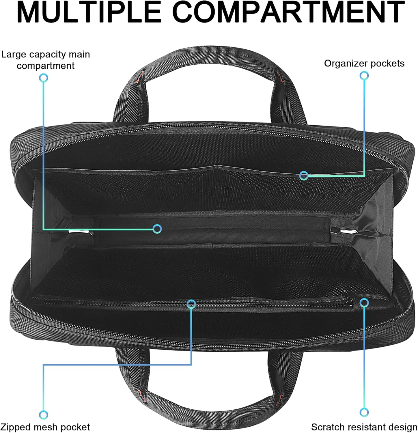 DOMISO Funda protectora para portátil de 17 pulgadas, a prueba de golpes, impermeable, portátil, para portátiles de 17-17.3 pulgadas,