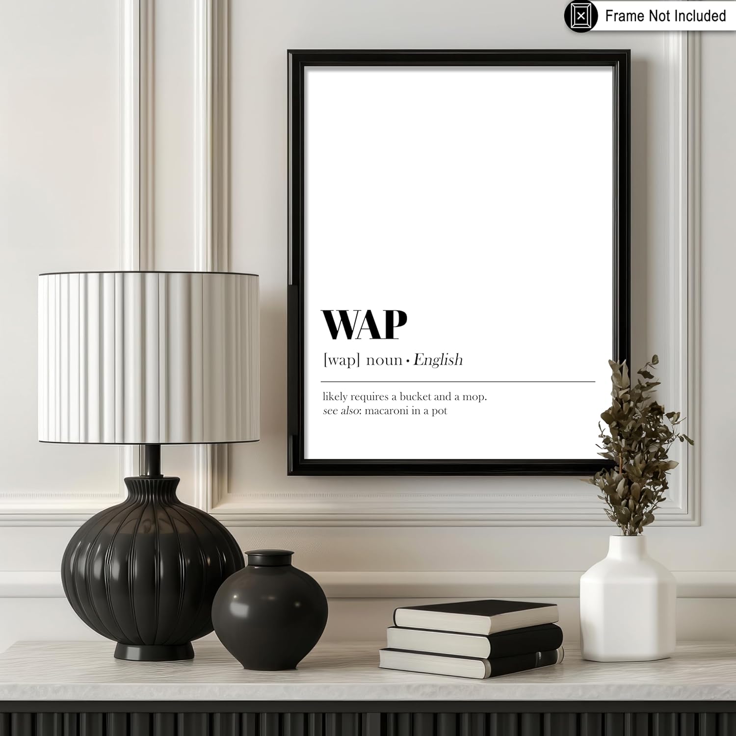 Poster Master Póster artístico de diccionario, definición de impresión WAP, arte de tipografía, arte minimalista, regalo para él y ella, divertida