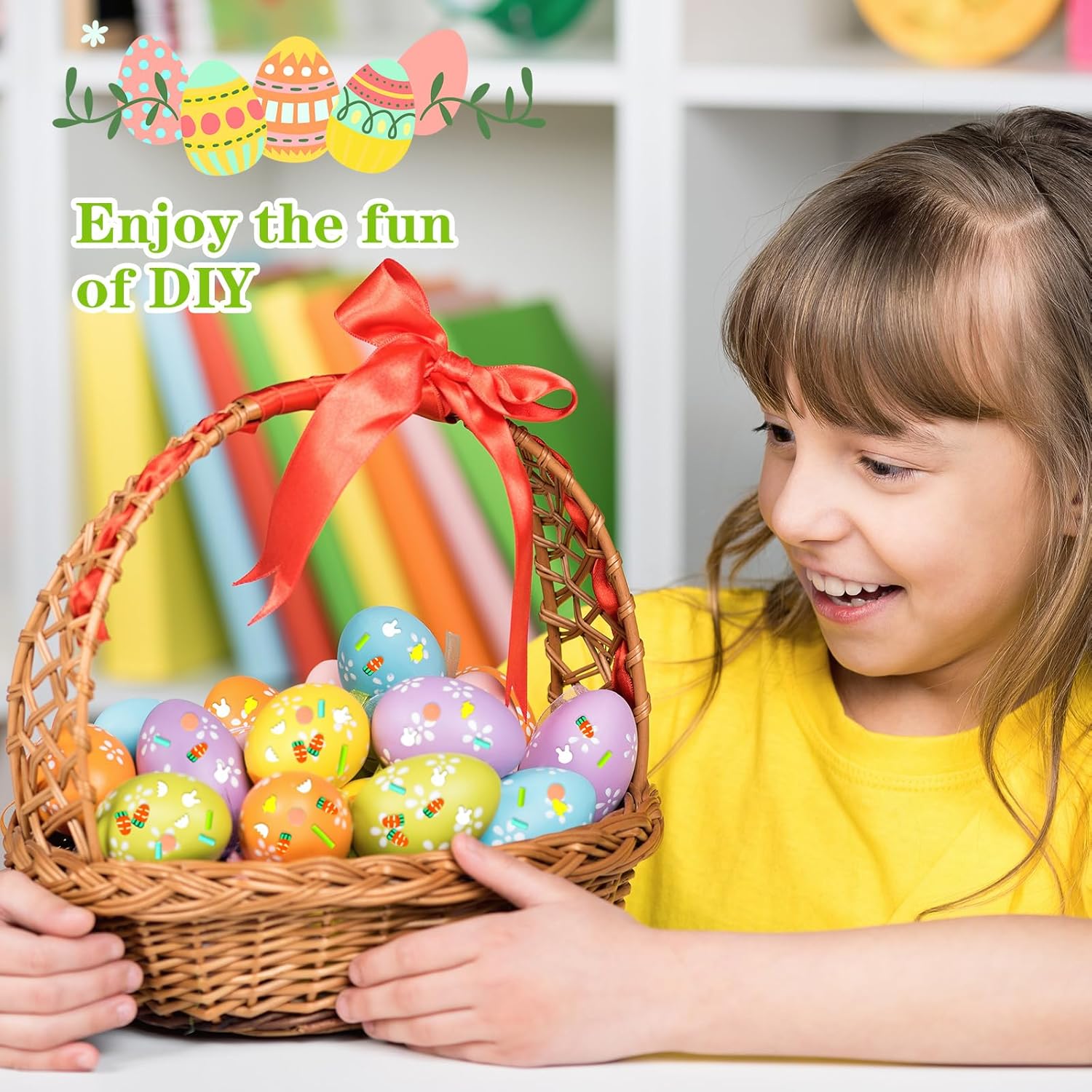 Tigeen Gránulos falsos de Pascua de 10.58 oz de arcilla polimérica, chispas de polímero de arcilla suave, mezclas de Pascua, suministros para hacer