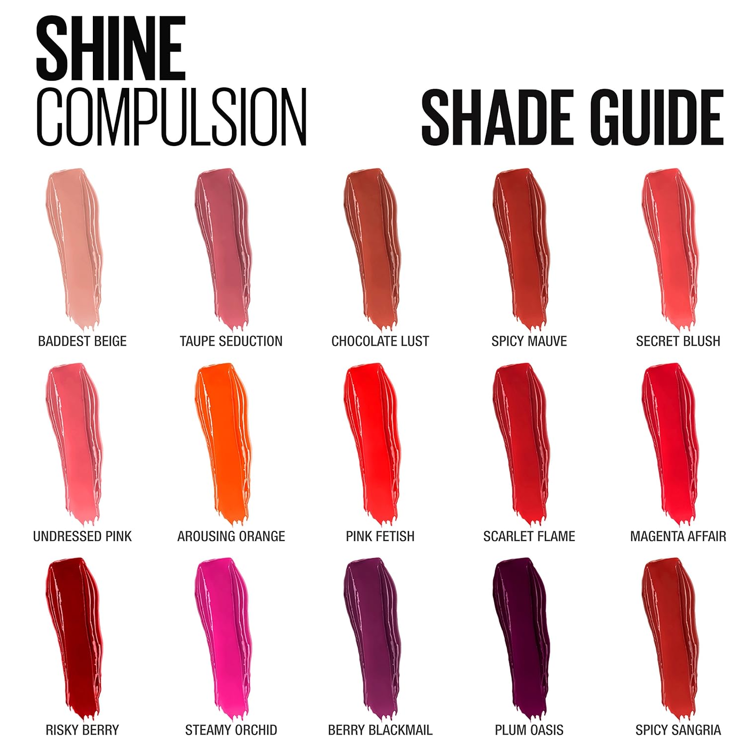 Maybelline New York – Maquillaje para labios color sensacional compulsión de brillo