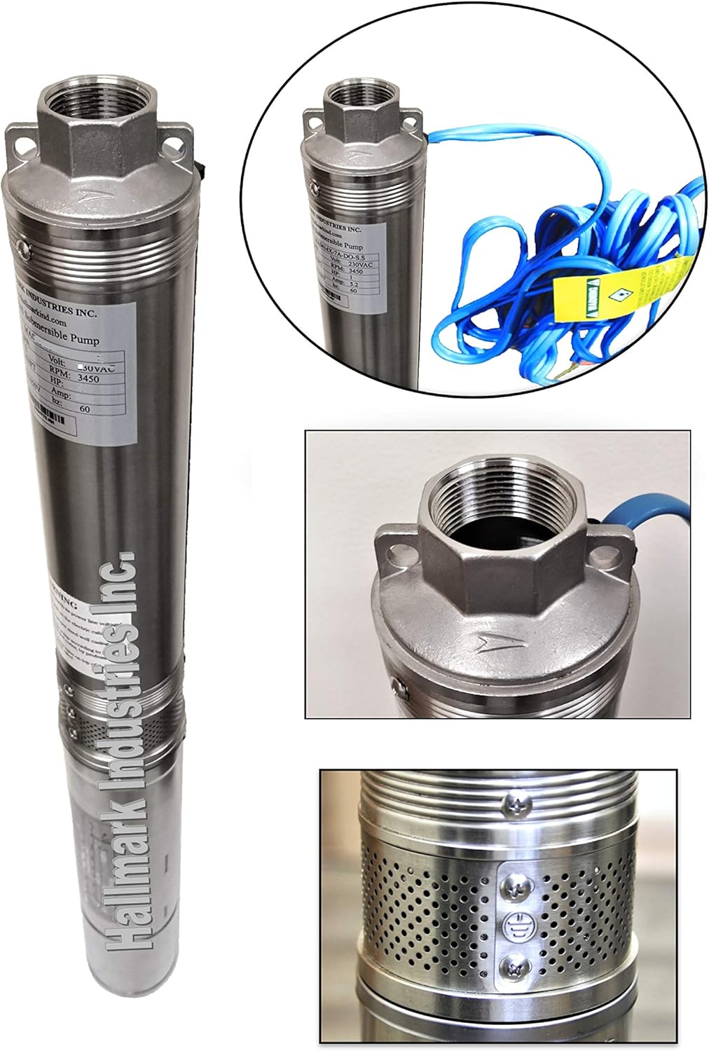 Hallmark Industries Deep Well Submersible Pumps Bundle (MA0419X-12A, MA0414X-7A)