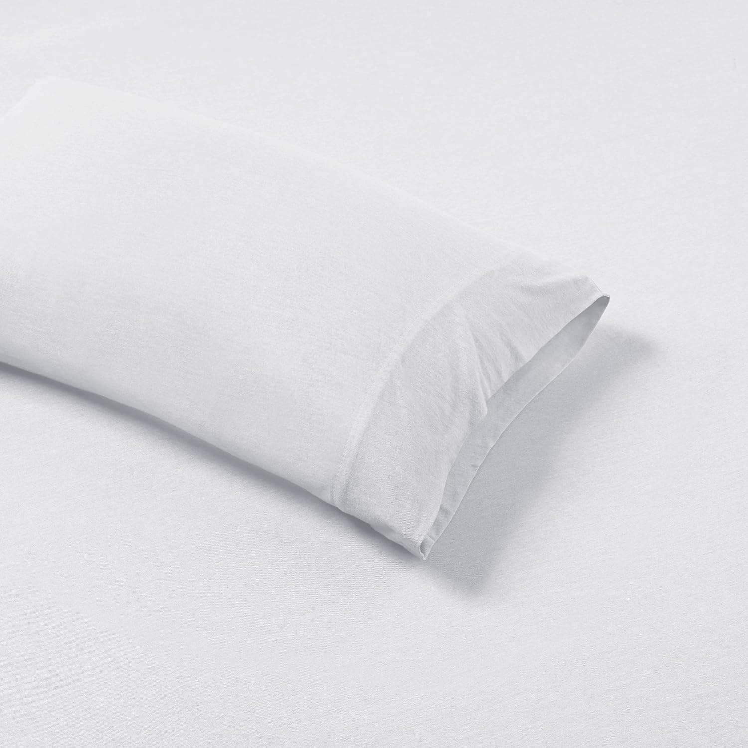 Intelligent Design Sábanas suaves de punto de mezcla de algodón resistente a las arrugas, sábanas suaves con bolsillo profundo de 14 pulgadas para