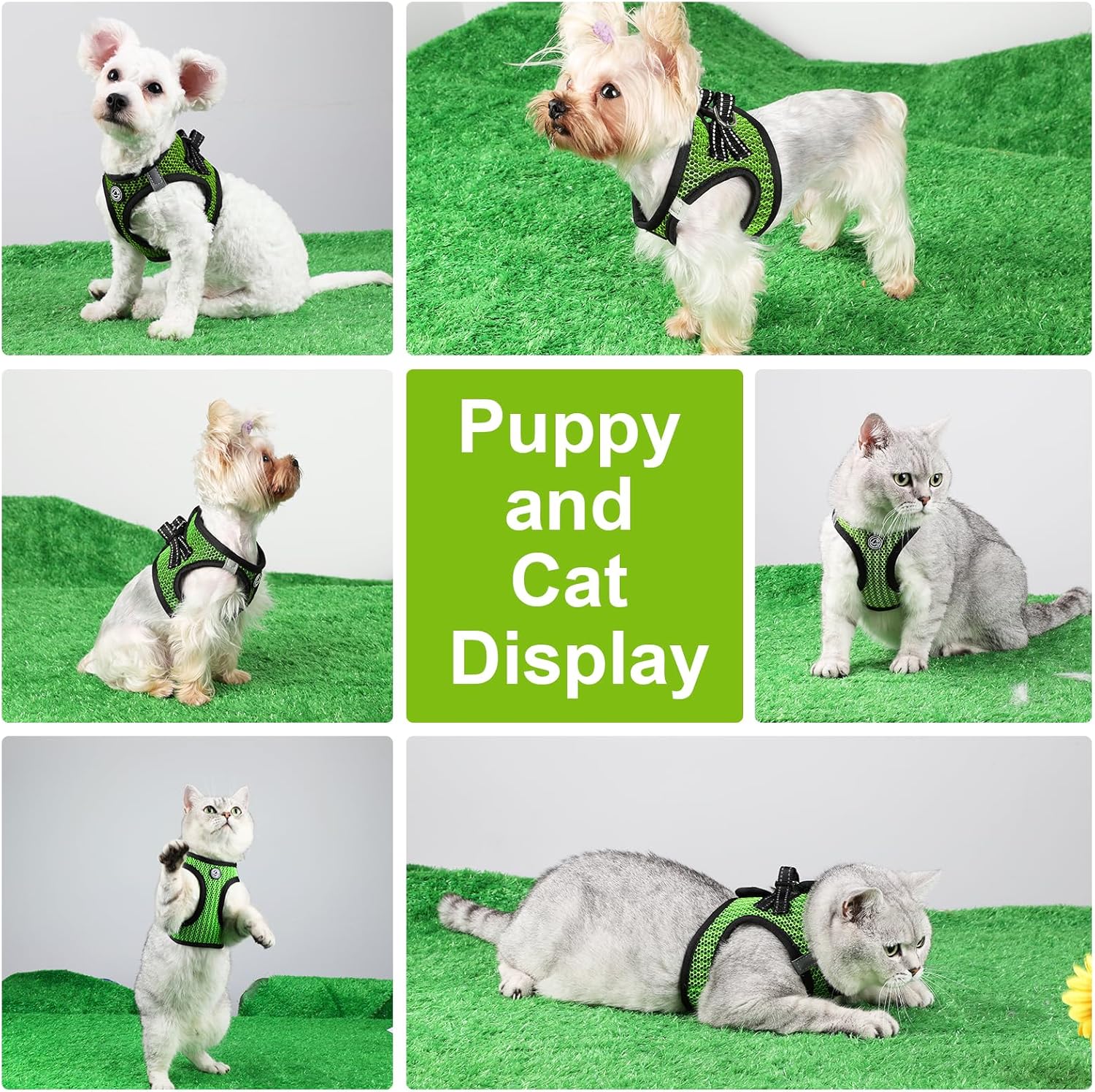 XXXS – Arnés reflectante para perros pequeños, arnés de malla de aire, arnés para perro, arnés ligero de chaleco extra pequeño, arnés reflectante