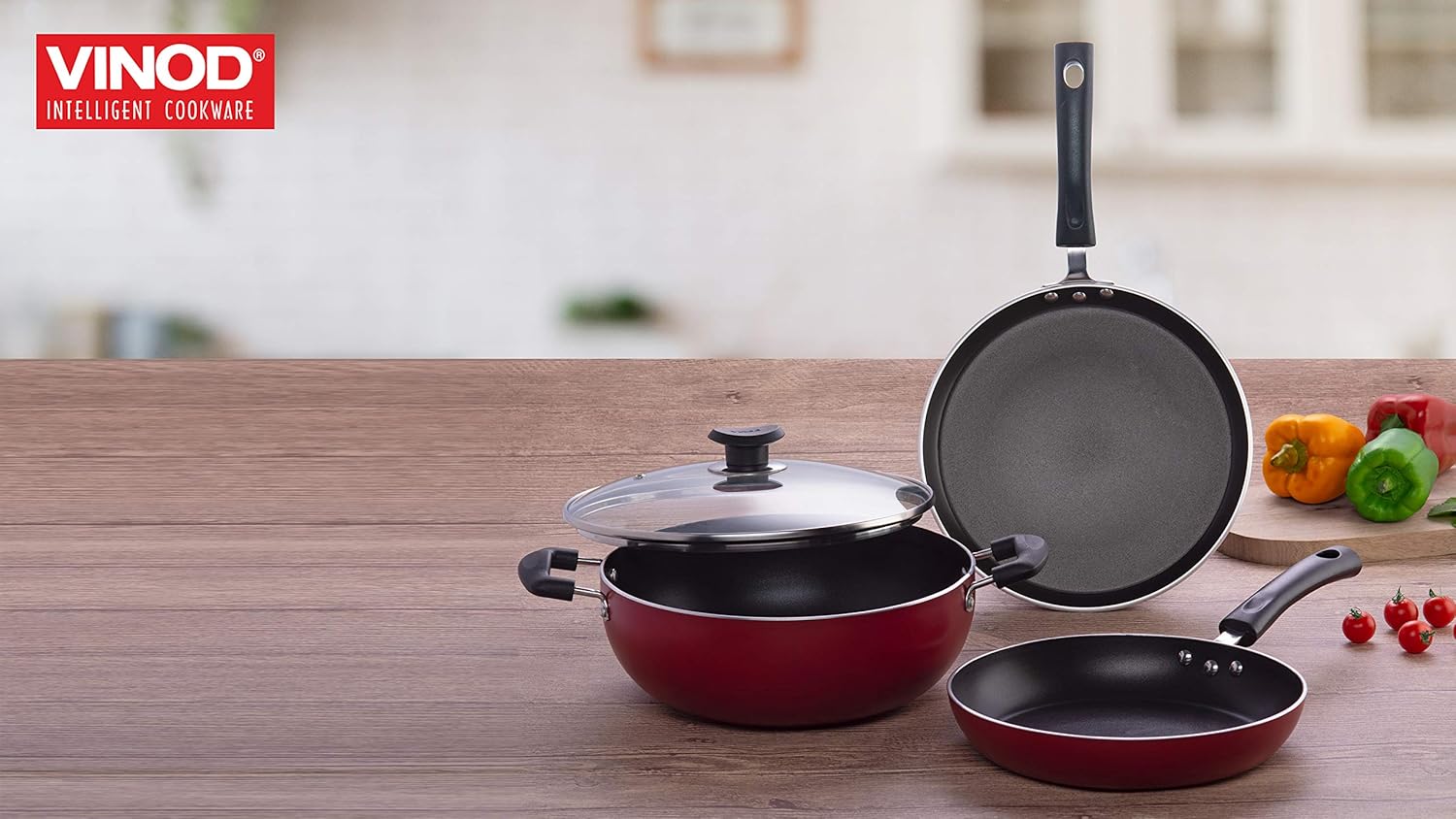 Vinod Roti Tawa cóncavo antiadherente, 11.5″ (29 cm)