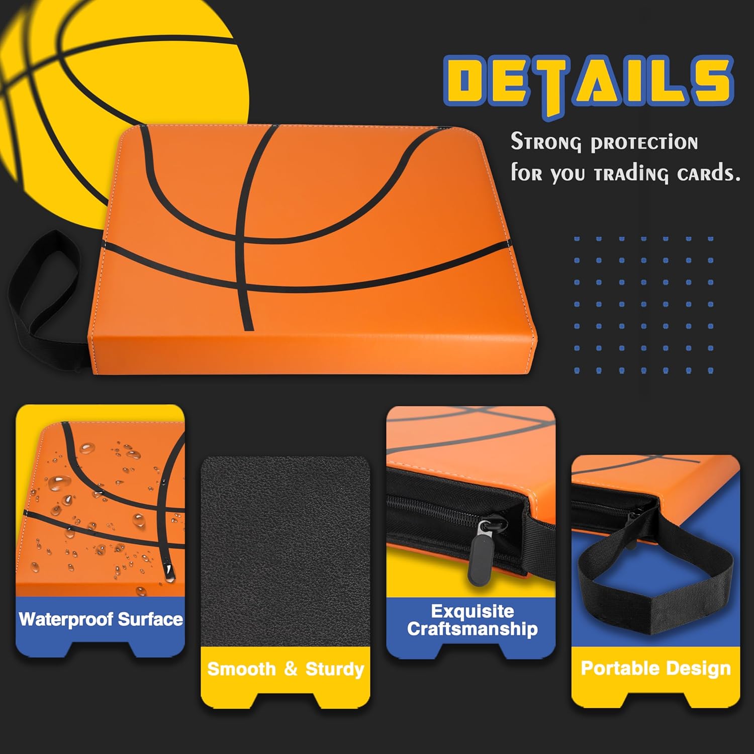 CLOVERCAT Carpeta impermeable de 9 bolsillos para tarjetas, soporte para exhibición de álbumes de intercambio, expandible, 720 álbumes de bolsillo