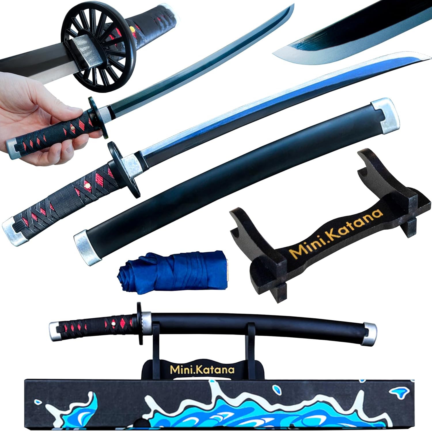 Mini.Katana Like-Original Mini Katana – Espada Katana real de acero inoxidable 1095 semipresiva, hecha a mano, 1095