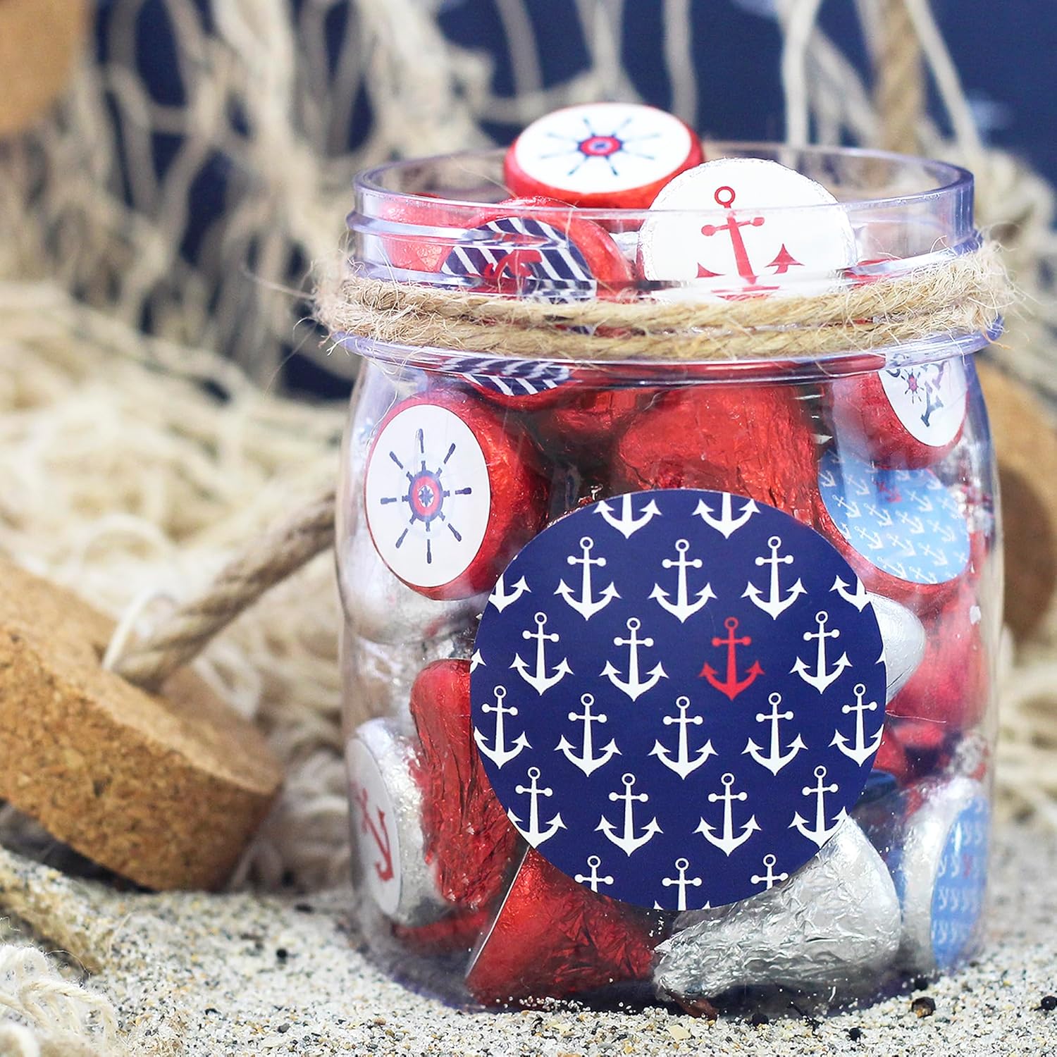 Ahoy It’s a Boy – Calcomanías de agradecimiento para baby shower, 1.75 pulgadas, 40 etiquetas