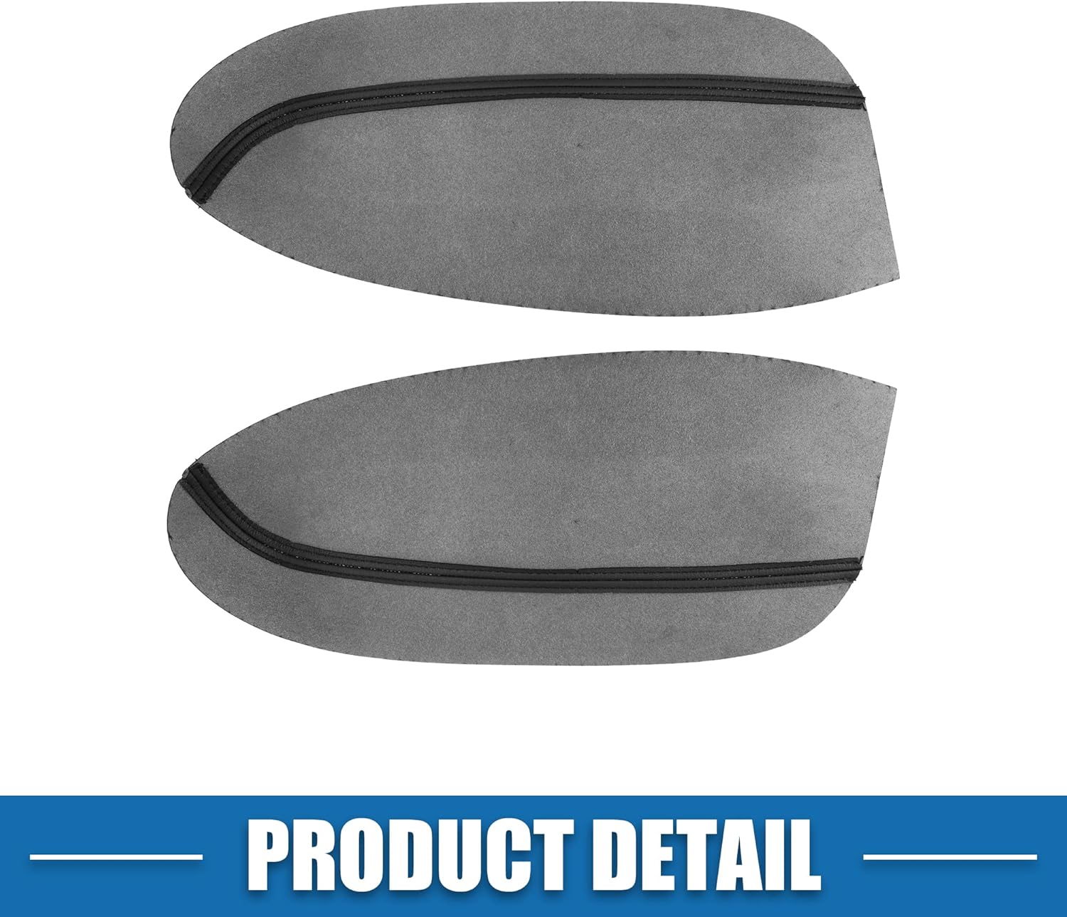 A ABSOPRO Panel de la puerta delantera del coche reposabrazos cubierta interior de la puerta trims para Acura RDX 2007-2012 negro 1 par