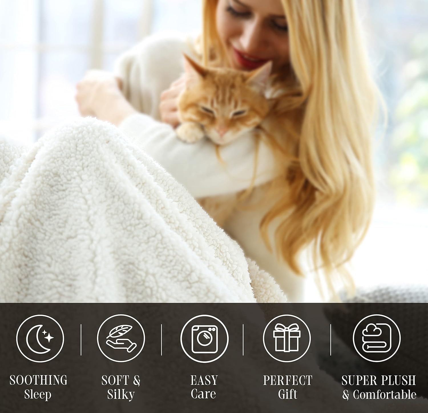 Elegant Comfort Juego de edredón sherpa súper suave de 3 piezas de calidad premium, reversible pesado de microfibra alternativa al plumón, edredón
