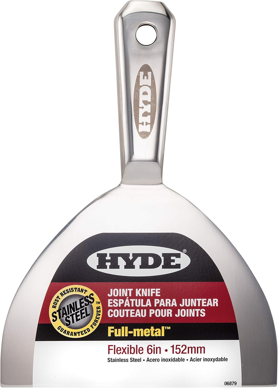 Hyde Juego de cuchillos de metal de alta calidad de 4, 6 y 8 pulgadas, grado profesional, ergonómico y resistente a la corrosión, todo acero
