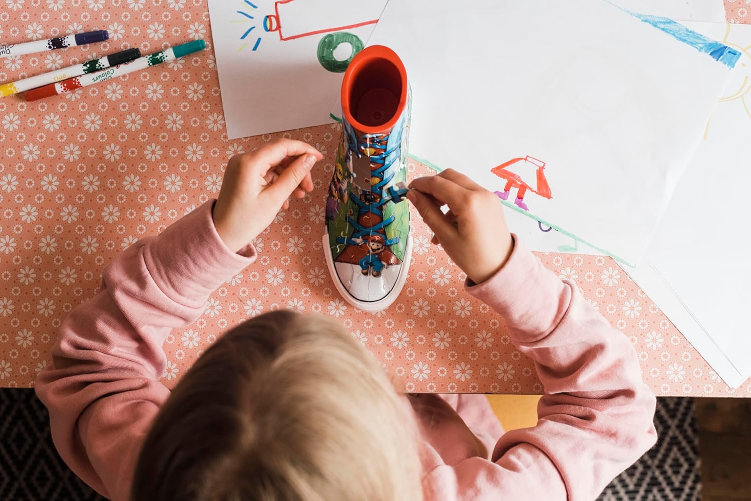 Ravensburger Rompecabezas 3D de zapatos de Super Mario Brothers para niños y adultos a partir de 8 años, 108 piezas, no requiere pegamento