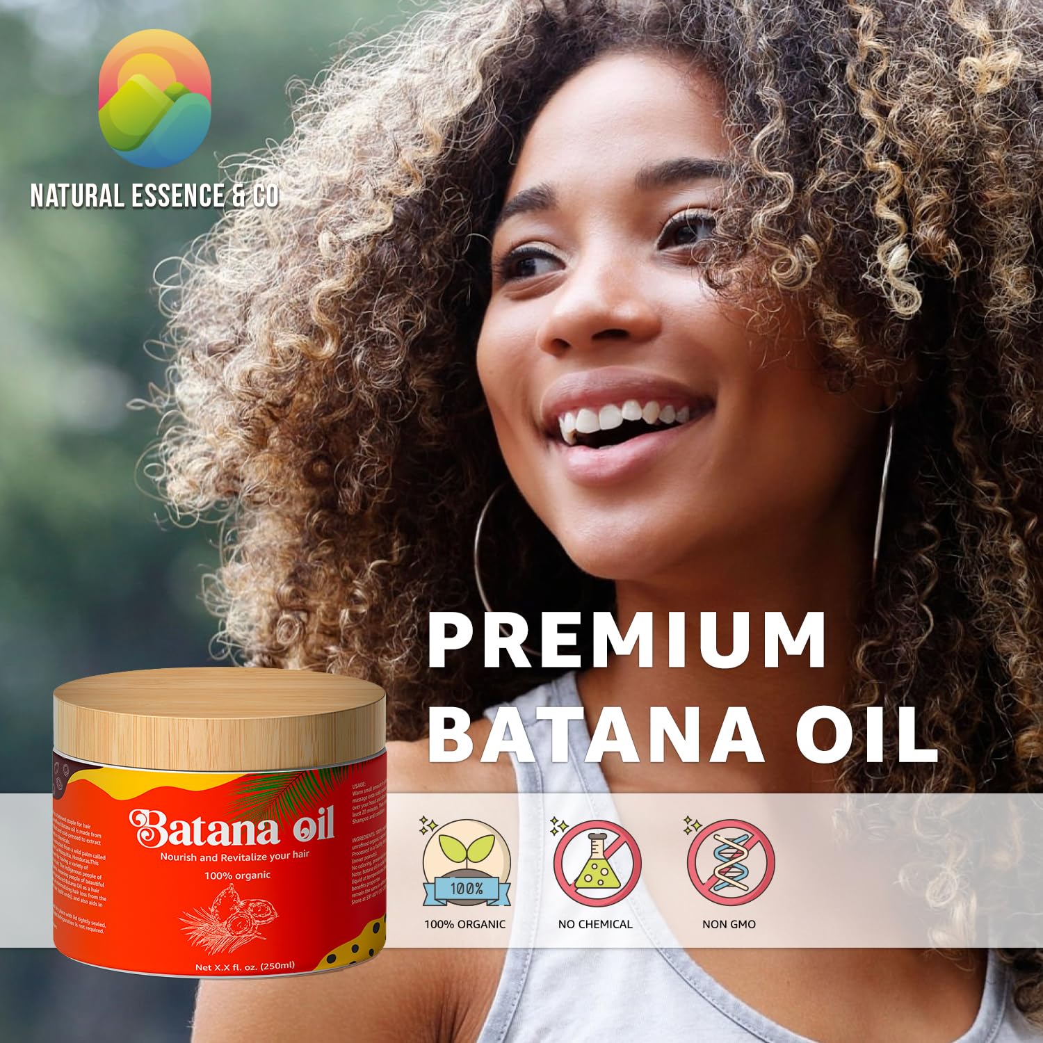Aceite de batana 100% natural 100% puro aceite de batana – Restaura, revive y nutre el cabello y el cuero cabelludo dañados  100% orgánico  8.4