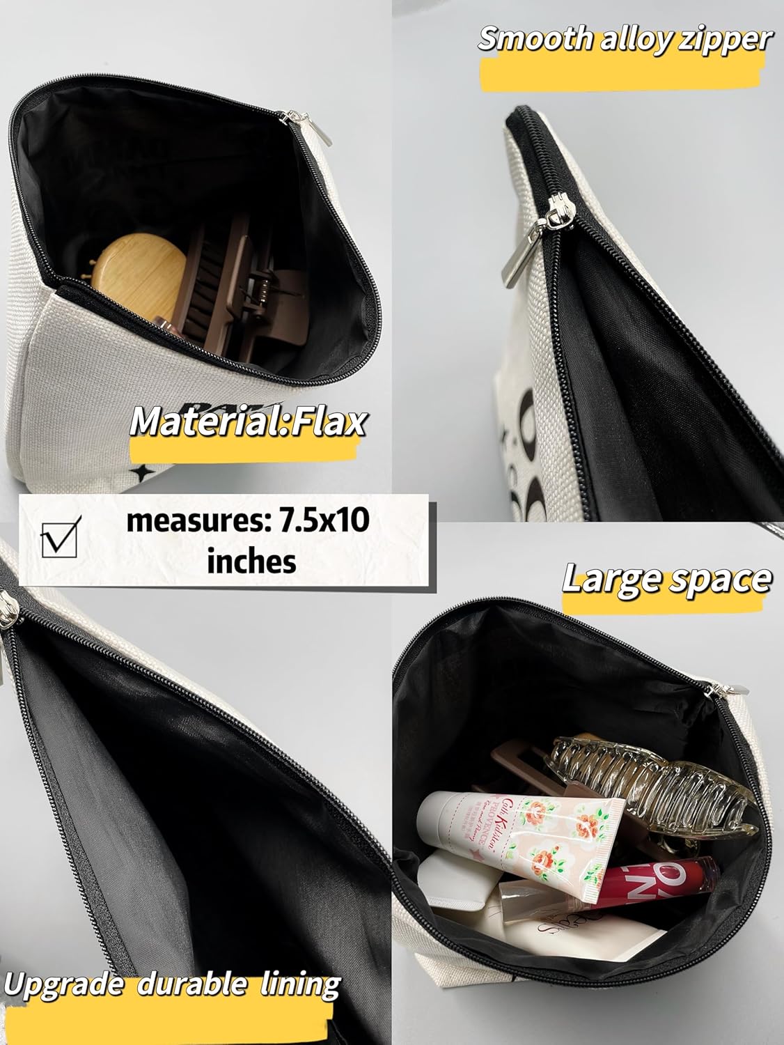 Bolsa de maquillaje floral, bolsa de cosméticos de flores, bolsa de maquillaje estética, bolsa de maquillaje pequeña, bolsa de maquillaje para