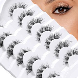 MAGEFY Pestañas suaves reutilizables, pestañas de aspecto natural, pestañas de manga 3D, pestañas de visón sintético, pestañas finas, 7 pares de MAGEFY Pestañas suaves reutilizables, pestañas de aspecto natural, pestañas de manga 3D, pestañas de visón sintético, pestañas finas, 7 pares de