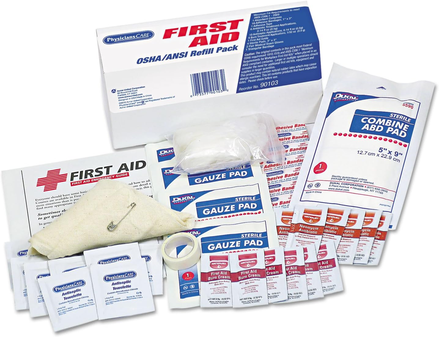 FAO90103 – Kit de recambio de primeros auxilios OSHA