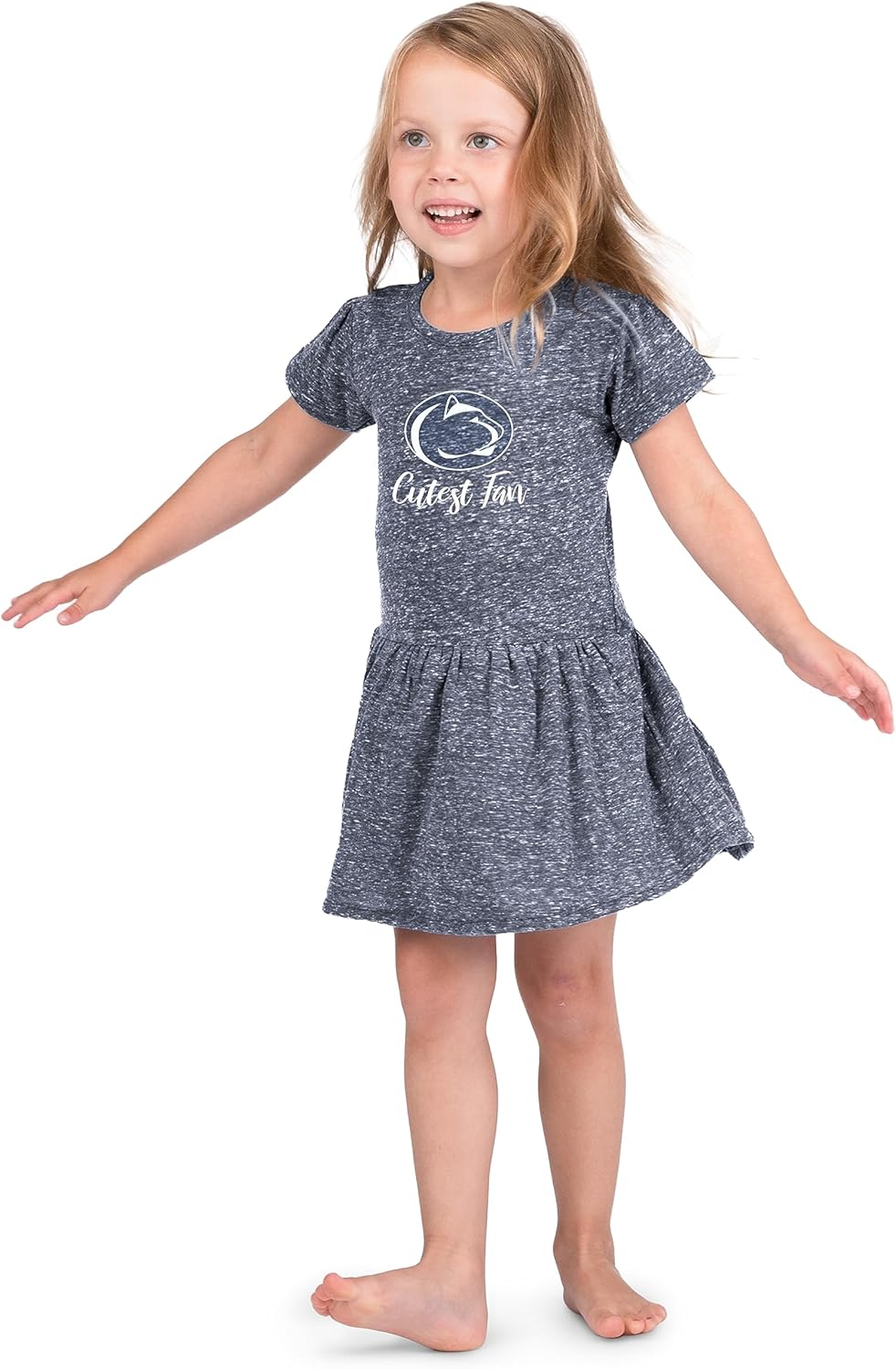 Little King NCAA Knobby – Vestido para niñas pequeñas, tallas 2T, 3T y 4T