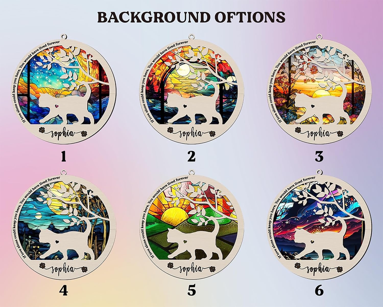 Atrapasoles conmemorativo para gatos, personalizado con fecha de nombre, atrapasoles de razas de gatos, atrapasoles para pérdida de mascotas,