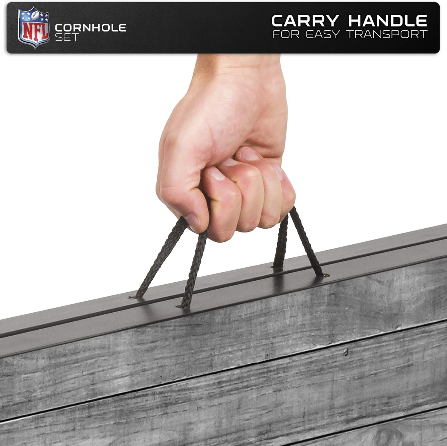 Wild Sports Juego de Cornhole de madera MDF NFL de 2’x3′