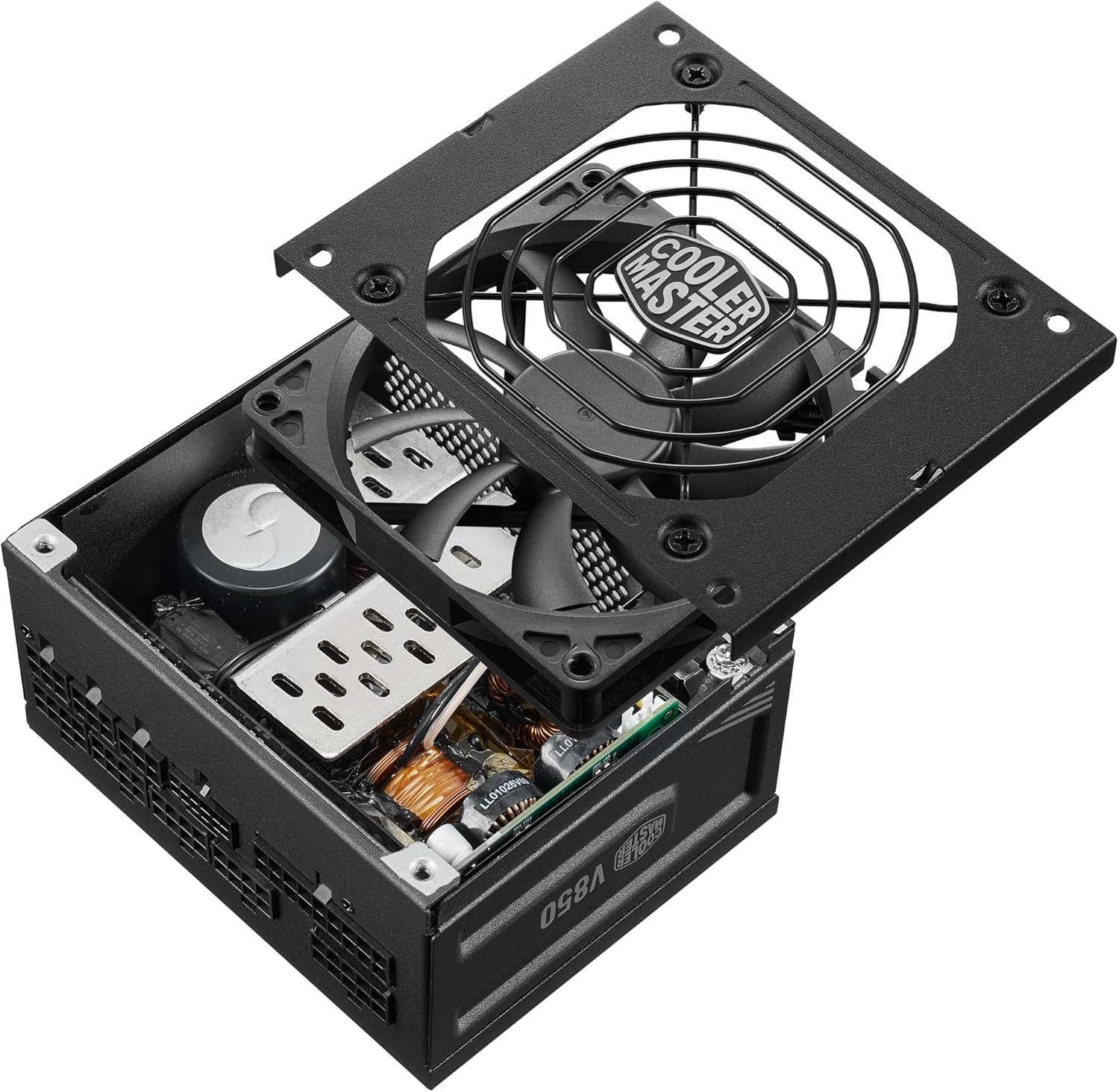 Cooler Master Fuente de alimentación modular completa V850 SFX Gold ATX3.0, 850W SFX, 80+ Gold, conector PCIe 5.0 12VHPWR de 90 grados, soporte SFX