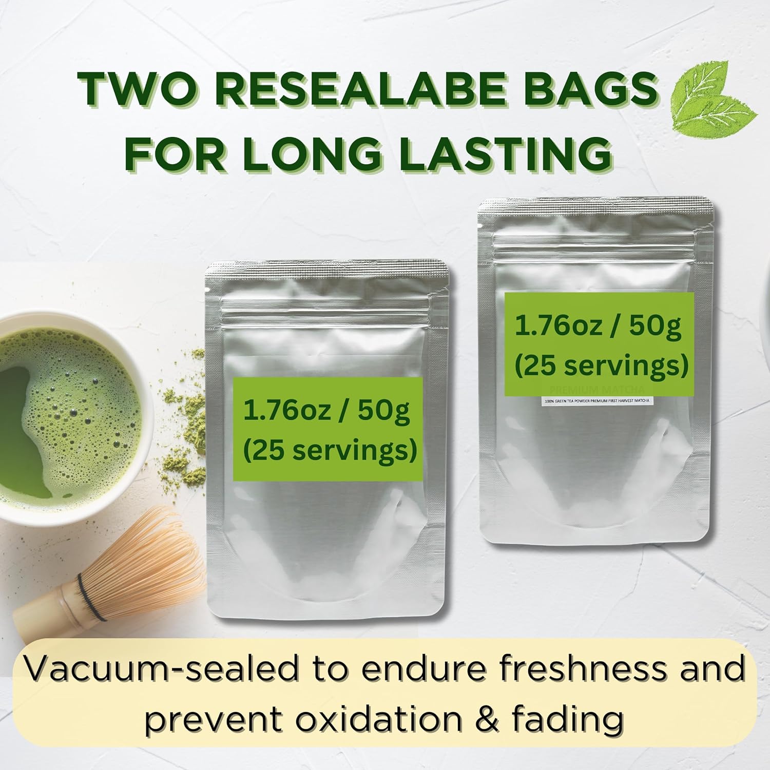 Satoen sabor a jazmín Matcha grado ceremonial  Máquina de té japonesa  Polvo de té verde Matcha grado ceremonial de primera cosecha premium con
