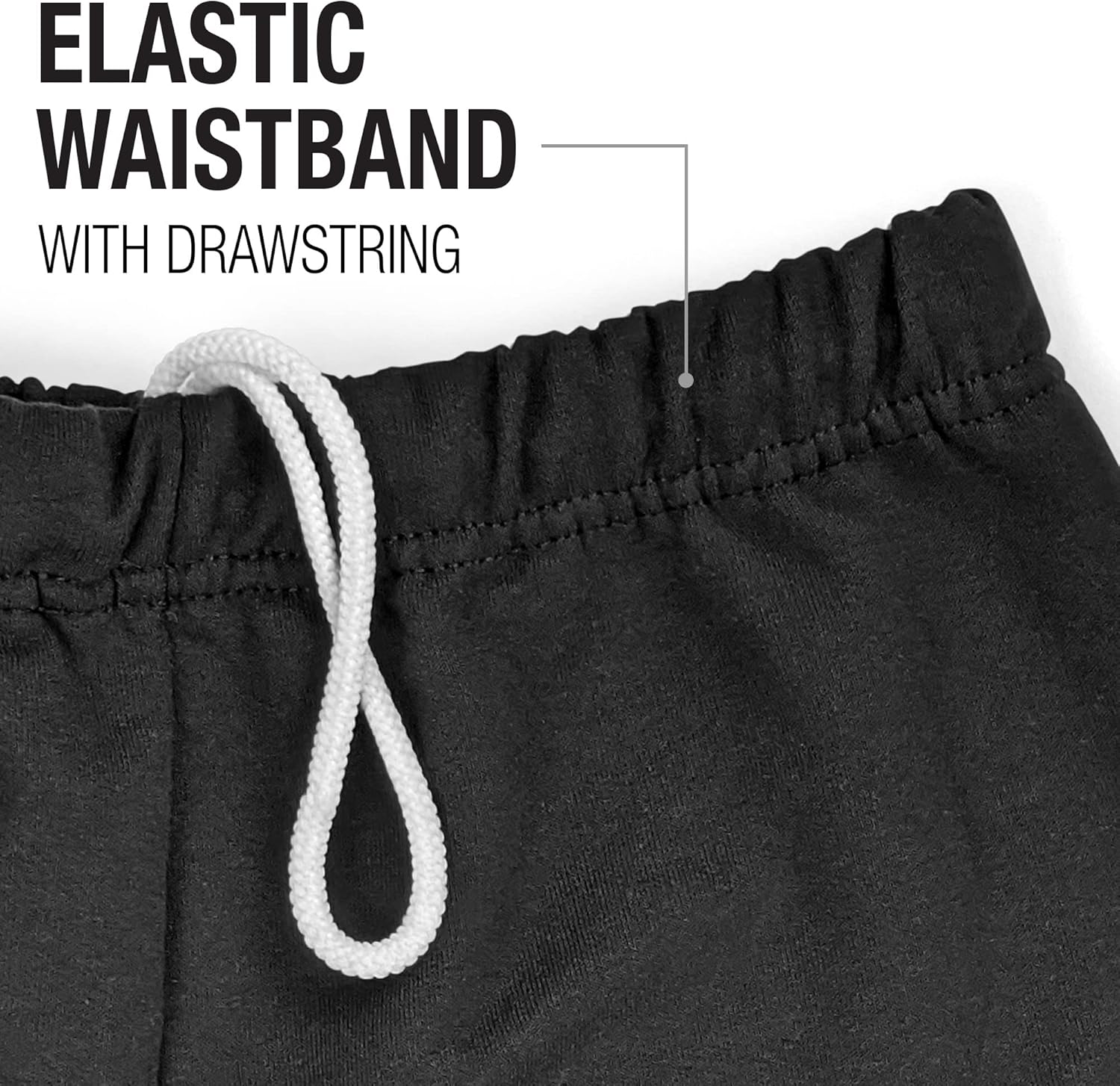 LOGOVISION Pantalones deportivos para hombre, colección negra con logotipo primario universitario