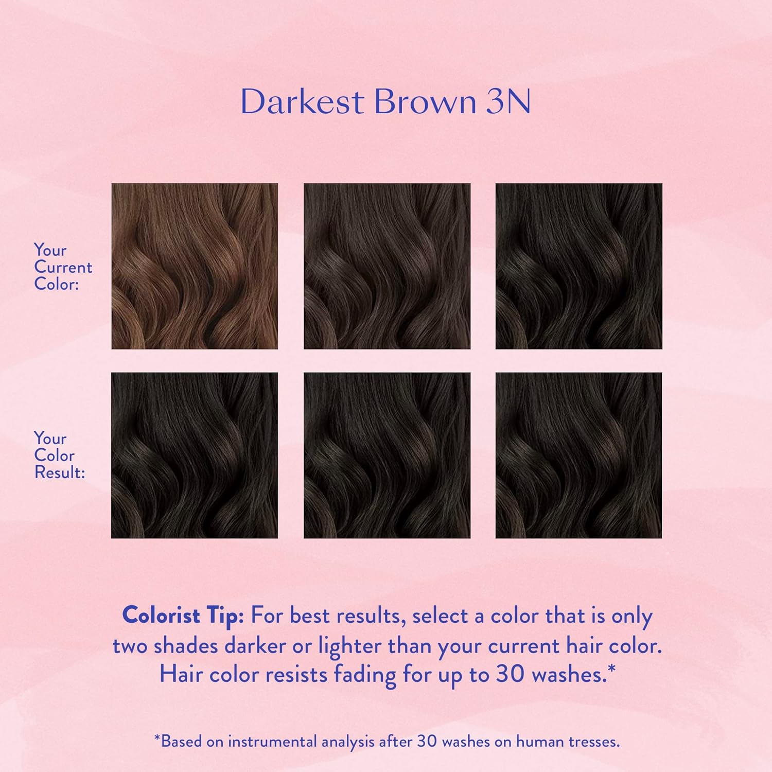 eSalon Kit completo de tinte permanente para el cabello y tinte para el cabello, marrón más oscuro, colorista personal para hasta un 100% de
