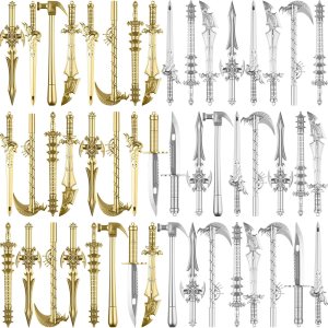 Yeaqee 48 bolígrafos de espada, bolígrafos novedosos a granel divertidos para adolescentes, bolígrafos de tinta de gel con forma de espada antigua Yeaqee 48 bolígrafos de espada, bolígrafos novedosos a granel divertidos para adolescentes, bolígrafos de tinta de gel con forma de espada antigua