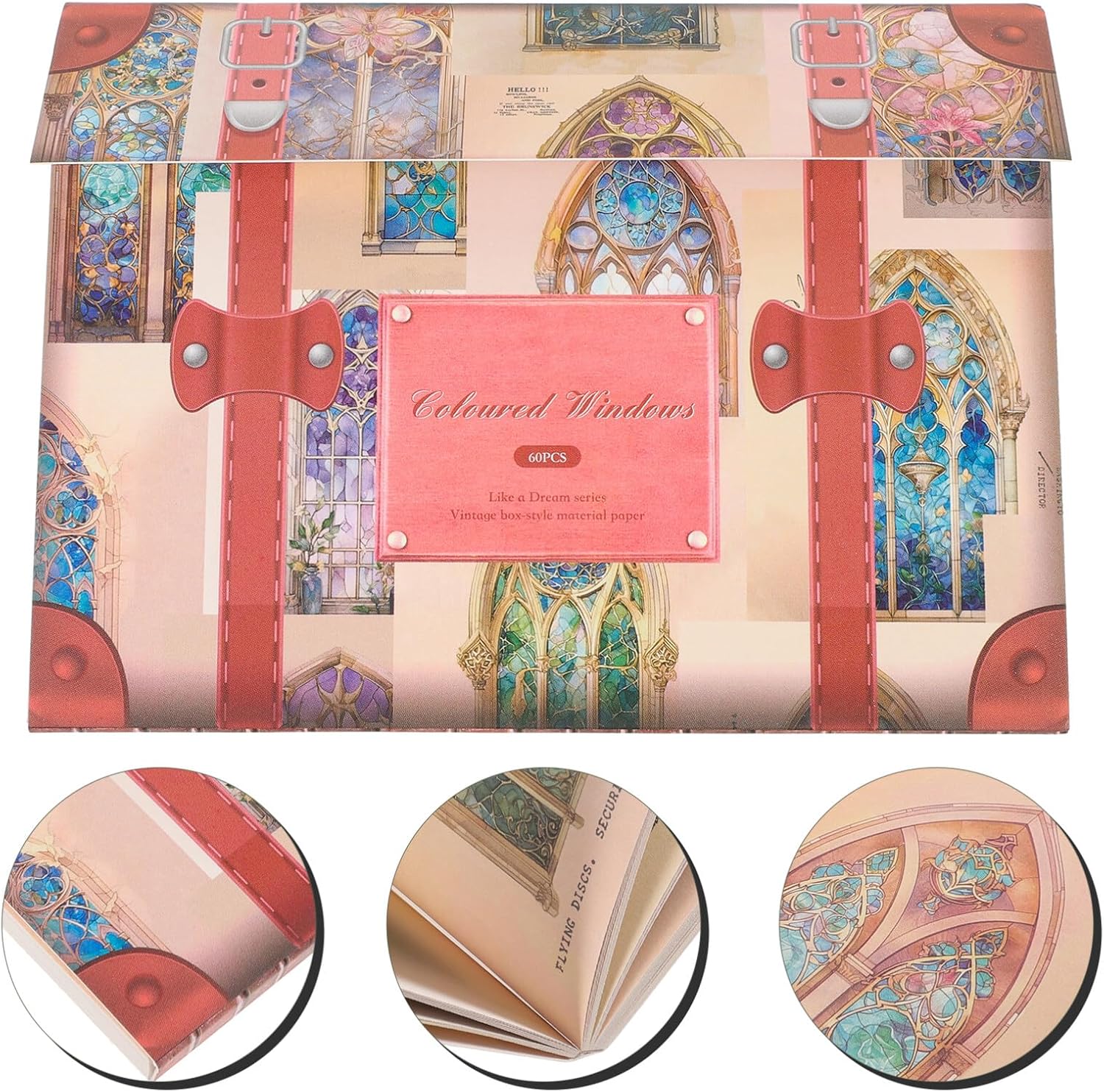 SEWACC Papel de decoupage vintage, álbum de recortes, papel de collage estético, papel de fondo de bricolaje, suministros decorativos de papelería