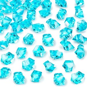DomeStar Rocas de hielo trituradas falsas, 150 unidades de diamantes falsos de plástico, cubos de hielo de acrílico transparente, cristales de DomeStar Rocas de hielo trituradas falsas, 150 unidades de diamantes falsos de plástico, cubos de hielo de acrílico transparente, cristales de