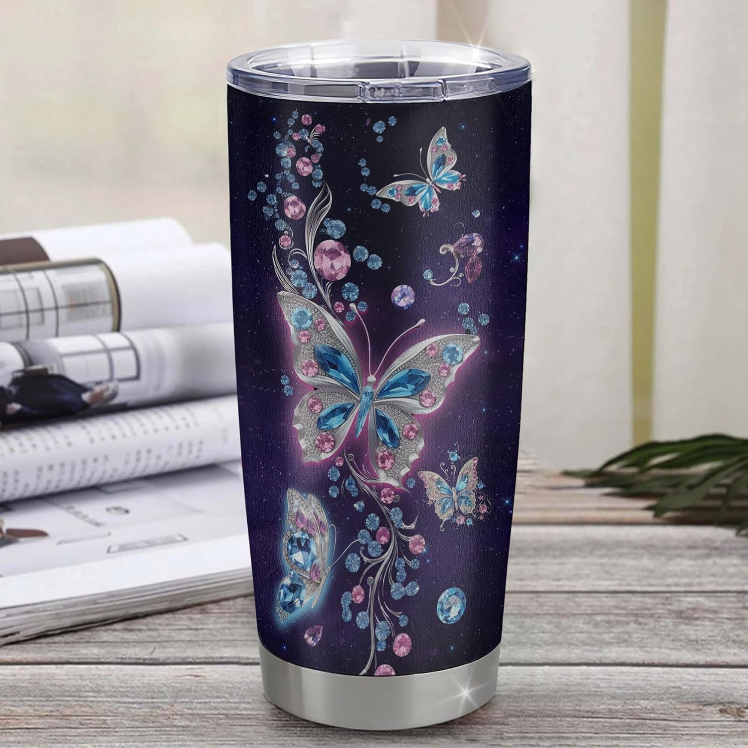 Vaso personalizado con texto en inglés “To My Memaw de nietos, nieta, mariposa, agradecimiento por tu amor”, regalo de cumpleaños, día de la madre,
