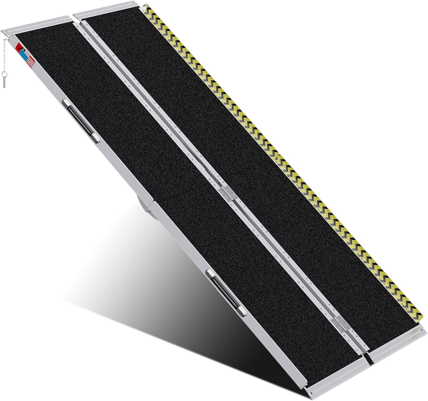 Rampa portátil para silla de ruedas de 7 pies, rampa portátil plegable de aluminio antideslizante, rampas para sillas de ruedas para el hogar,