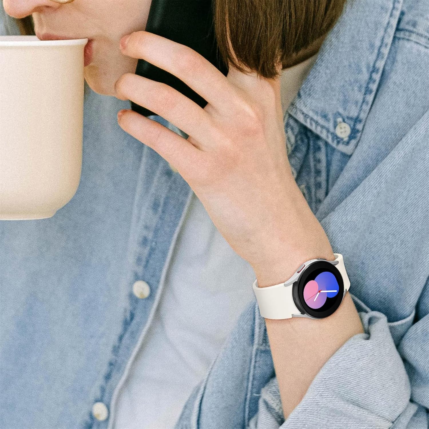 Correa de repuesto para reloj Galaxy 654, para Samsung Galaxy Watch 5 Pro de 1.772 in, 1.575 in, 1.732 in, correa deportiva de silicona suave,