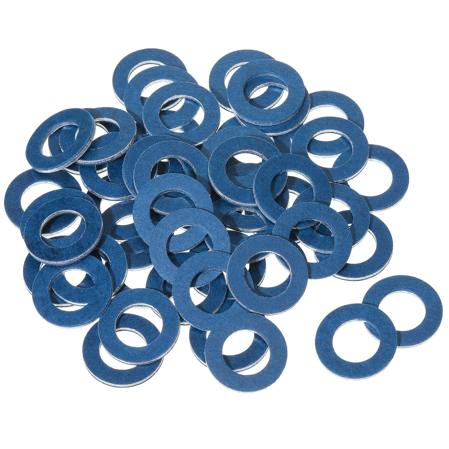 Mudder 50 juntas de aluminio para tapones de drenaje de aceite de motor (compatibles con Toyota, Scion Part)