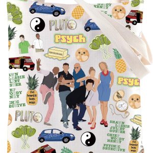 ENSIANTH Psych Fan Gift Comedia TV Show Inspired Tote Bag Psychos Lover Gift I’ve Heard it Both Ways Gift Pineapple Gift ENSIANTH Psych Fan Gift Comedia TV Show Inspired Tote Bag Psychos Lover Gift I’ve Heard it Both Ways Gift Pineapple Gift