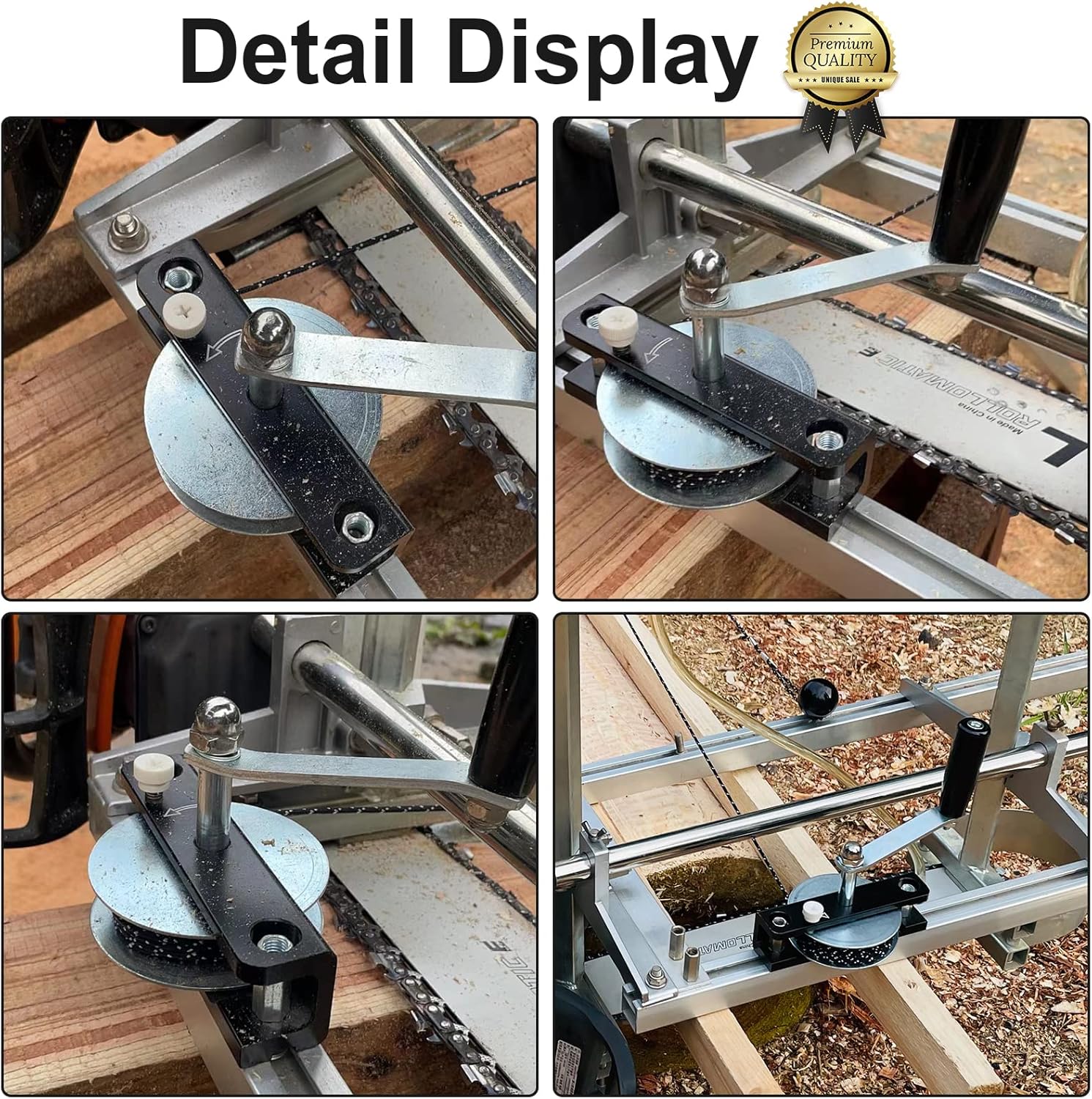 BotaBay Equipo de cabrestante de molino de motosierra mejorado con brazo de palanca de cabrestante, kit de fresado de madera para fresado de sierra