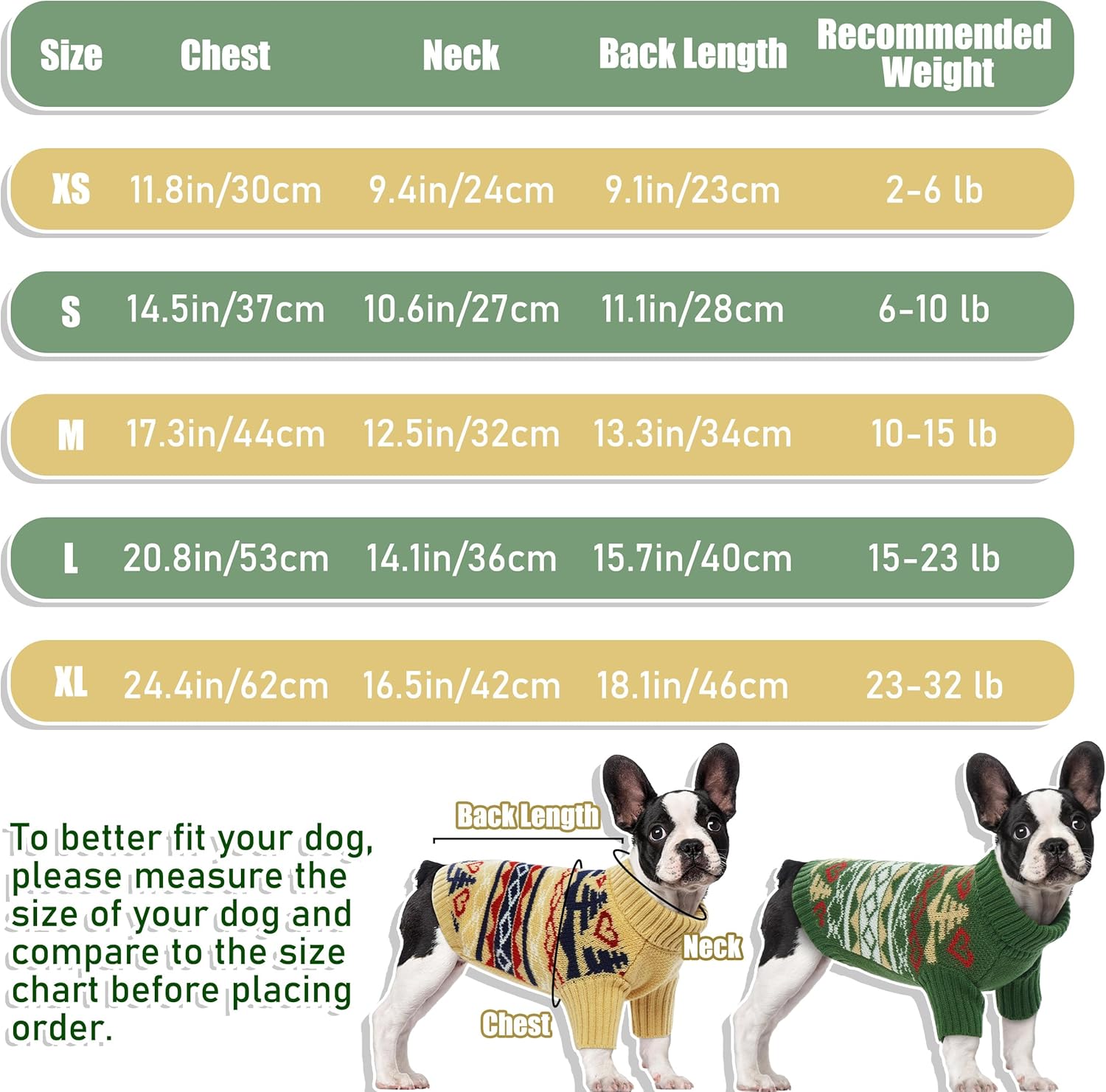 PUMYPOREITY Suéter de Navidad para perro, suéter cálido para perro de tamaño grande, suéteres de cuello alto para perros grandes, traje de Navidad
