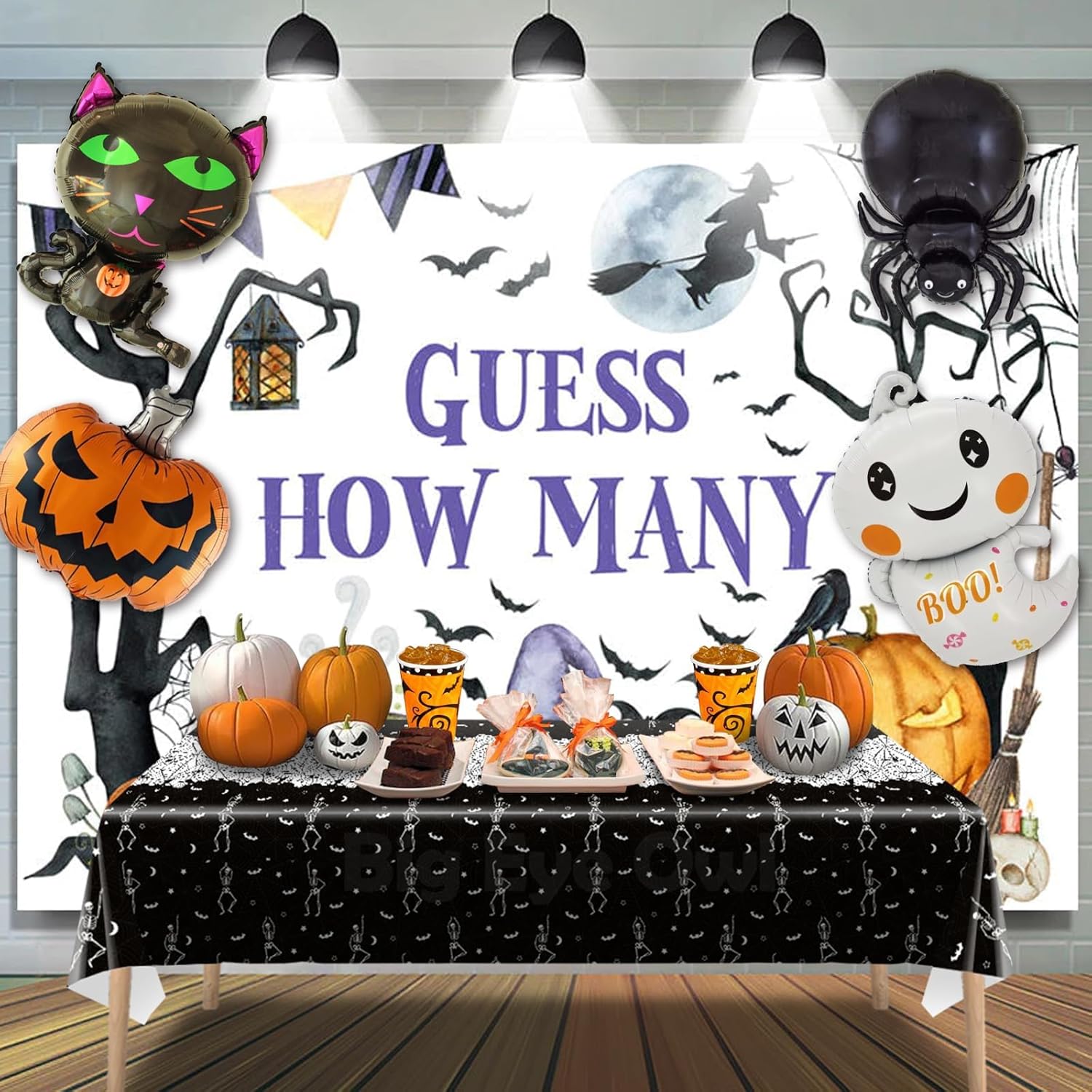 3 manteles desechables de Halloween con diseño de calavera y esqueleto, de plástico, color negro, rectangular, de vinilo, para decoración de fiestas