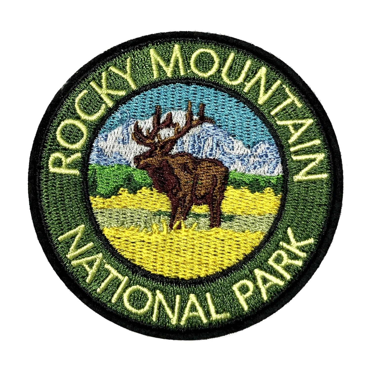 Rocky Mountain National Park Patch 3″ Embroidered Iron-onSew-on Decorative Embroidery Applique Clothing Vest Jacket Premium Stitching Nature Wild