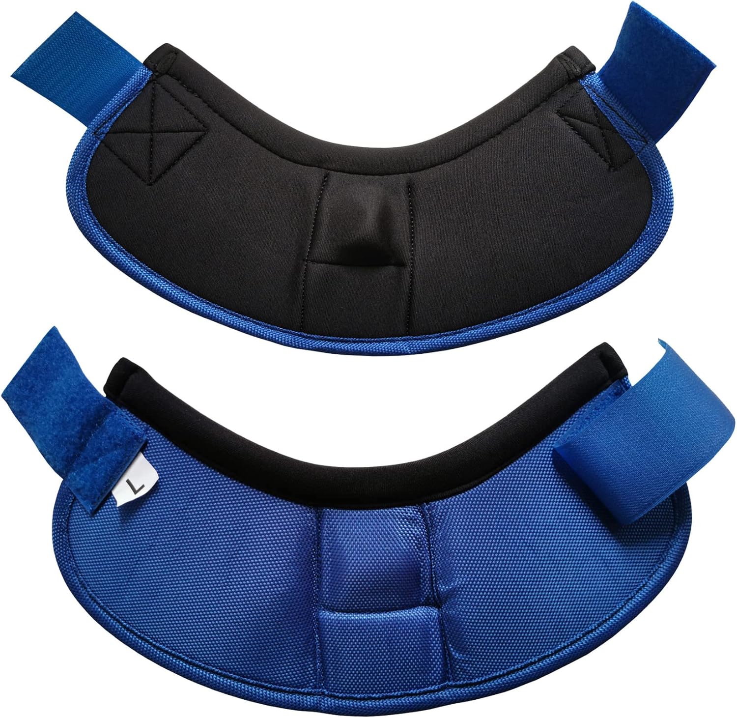 2520D – Botas de campana de caballo sin giro, botas de campana de caballo balísticas equinas, botas de campana de sobrealcance azul, XL