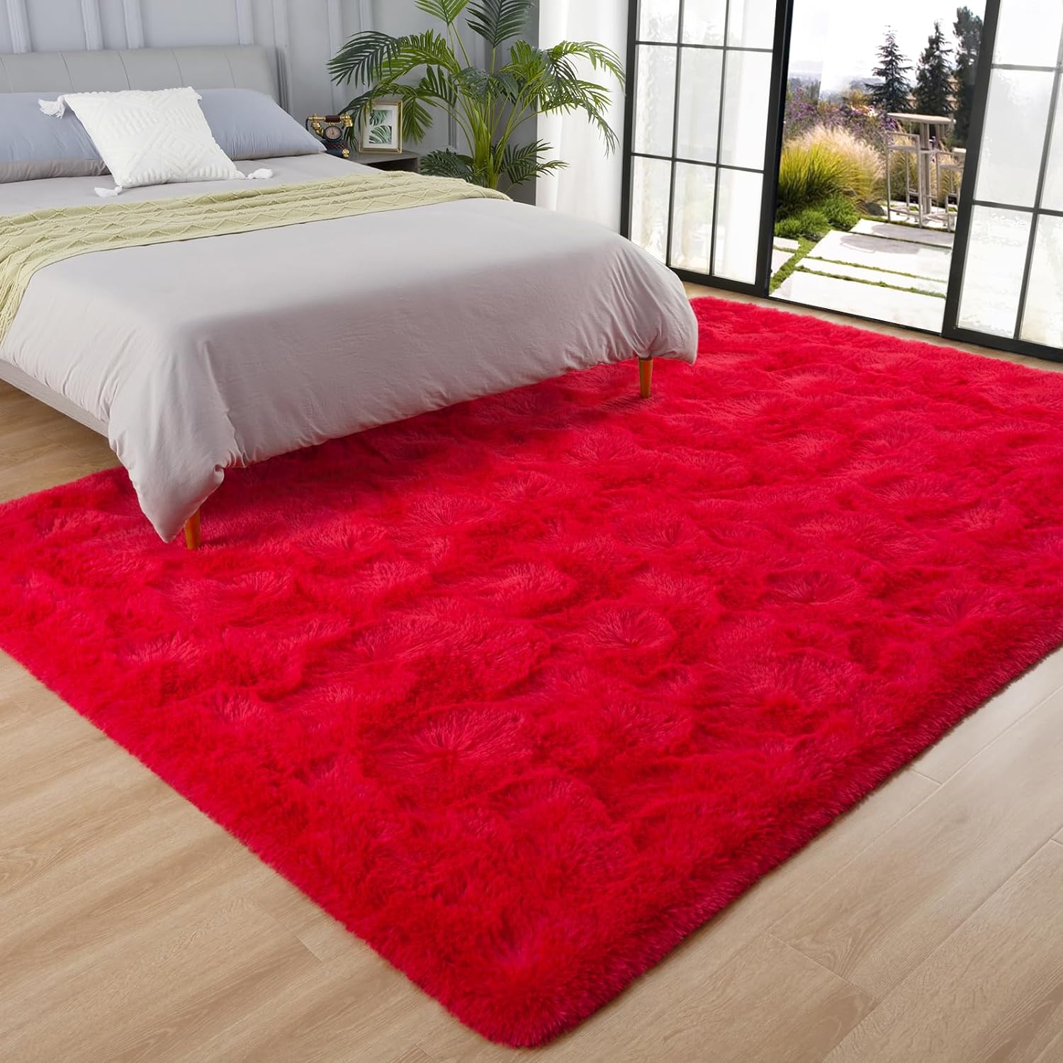 AROGAN – Alfombra suave y esponjosa moderna para dormitorio, sala de estar, lindas y cómodas para habitación de bebé, hecha de terciopelo de lujo,