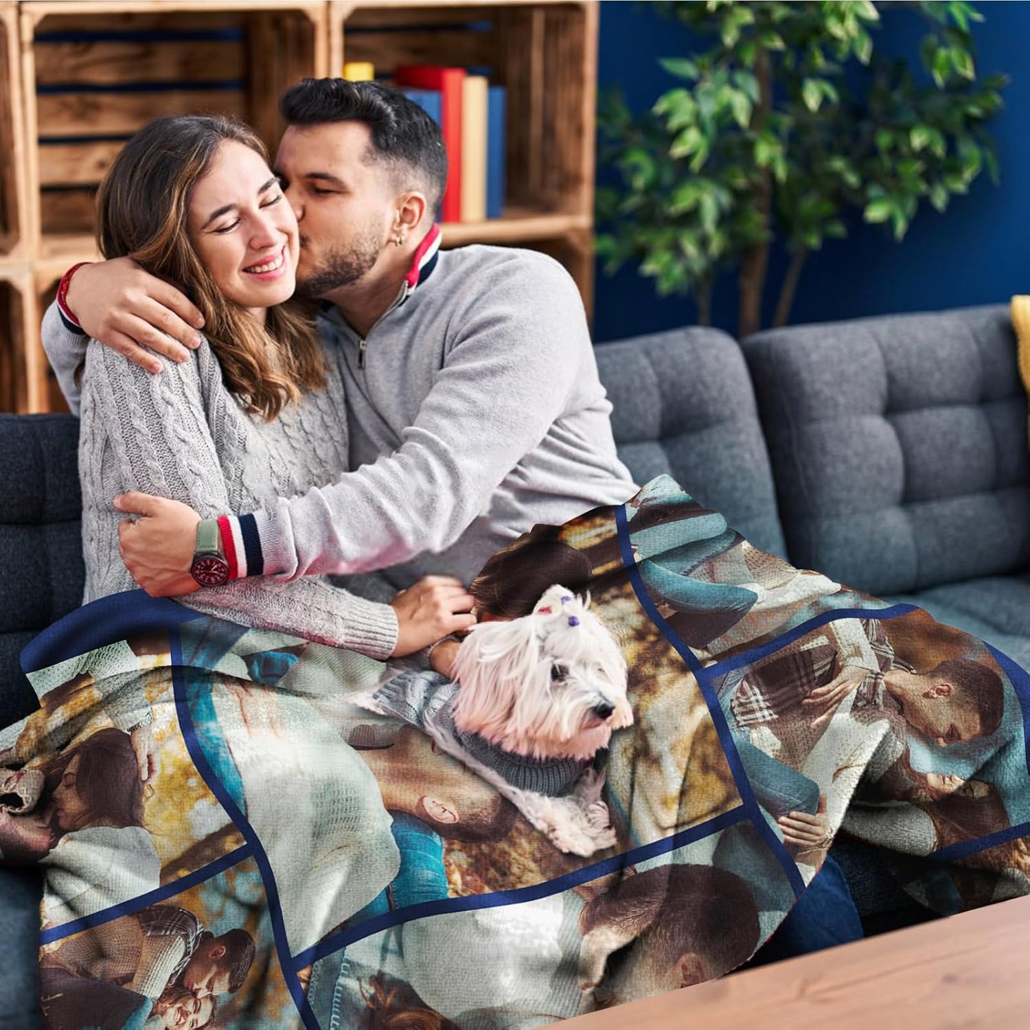 Regalos para parejas, manta personalizada de doble cara con fotos, texto, regalos personalizados para novio, novia, manta personalizada de franela