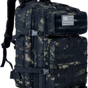 Long Keeper Mochila táctica militar – Hombres 45L 3 Días Gran Ejército Molle Sistema Camping Senderismo Bolsas Mochila, Negro Cp Camo, Táctica Long Keeper Mochila táctica militar – Hombres 45L 3 Días Gran Ejército Molle Sistema Camping Senderismo Bolsas Mochila, Negro Cp Camo, Táctica