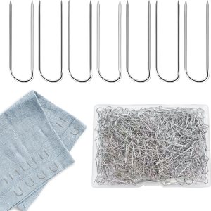 Pasadores de costura en U para acolchar, pasadores de doble bloqueo, pasadores de acolchado de acero inoxidable para manualidades, tela de costura, Pasadores de costura en U para acolchar, pasadores de doble bloqueo, pasadores de acolchado de acero inoxidable para manualidades, tela de costura,