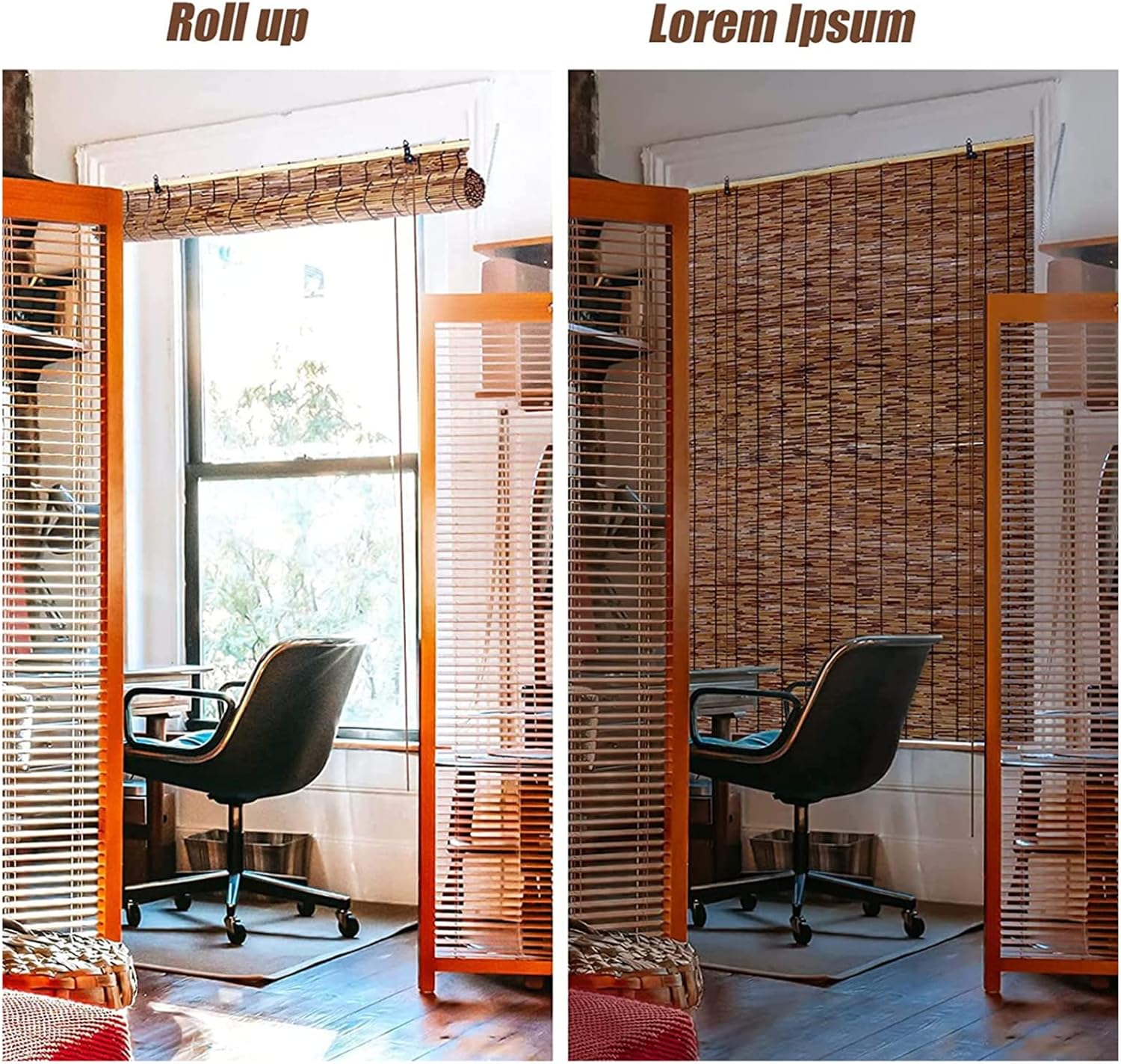 Persianas de bambú enrollables de bambú, persianas de bambú para ventanas, persianas enrollables de bambú para exteriores, cortinas de bambú para