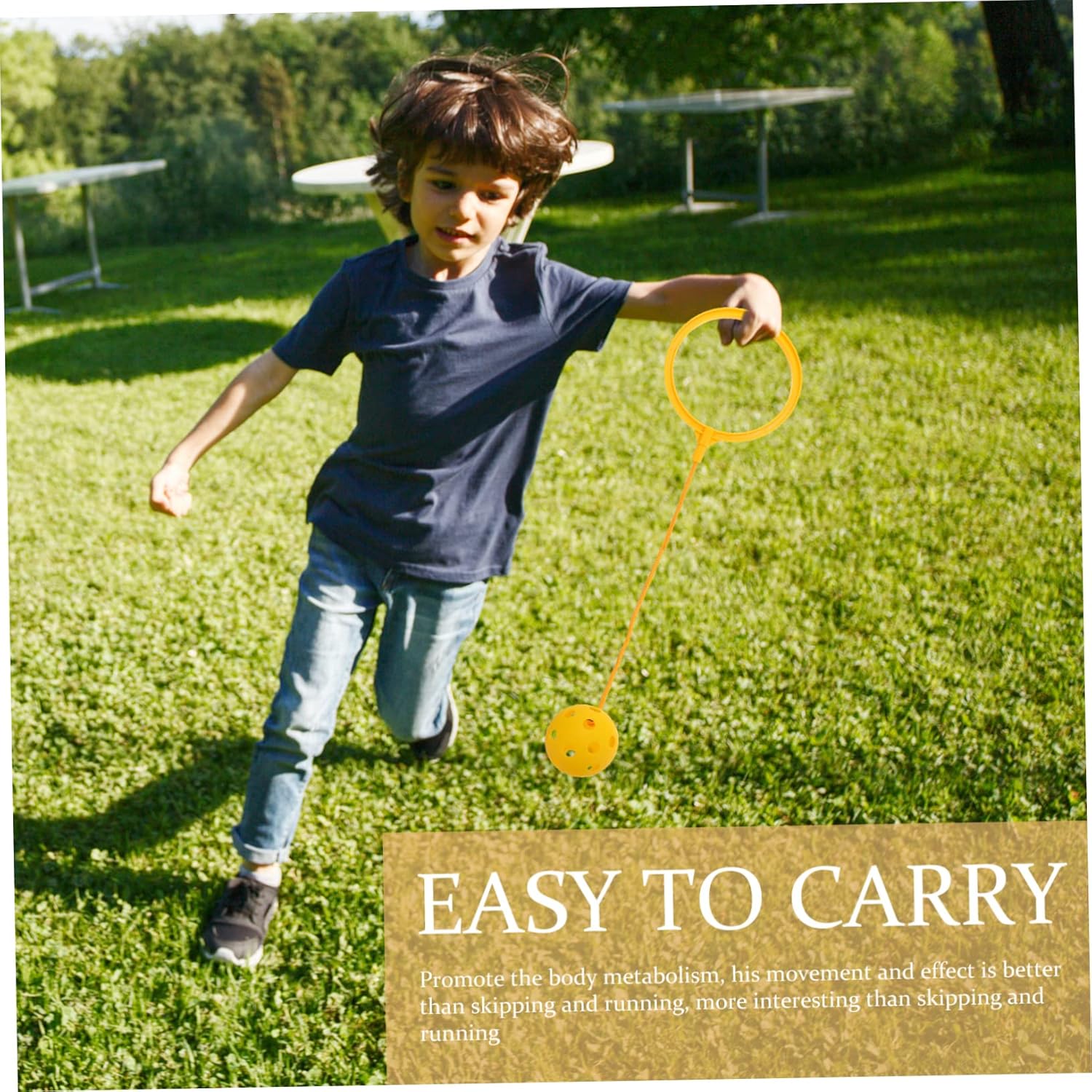 BESPORTBLE Bola que rebota para niños, anillo de juguetes deportivos para niños, cuerda de saltar para interiores, juguetes para niños