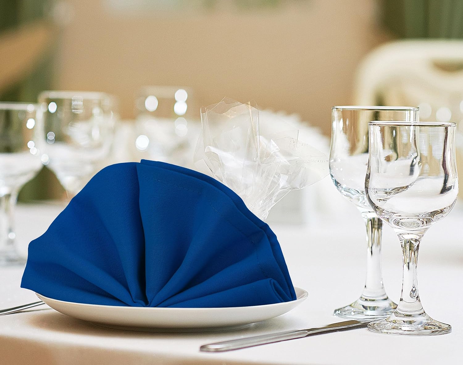 Utopia Home Paquete de 24 servilletas de tela de 18 x 18 pulgadas, servilletas de cena 100% poliéster con bordes dobladillos, servilletas lavables