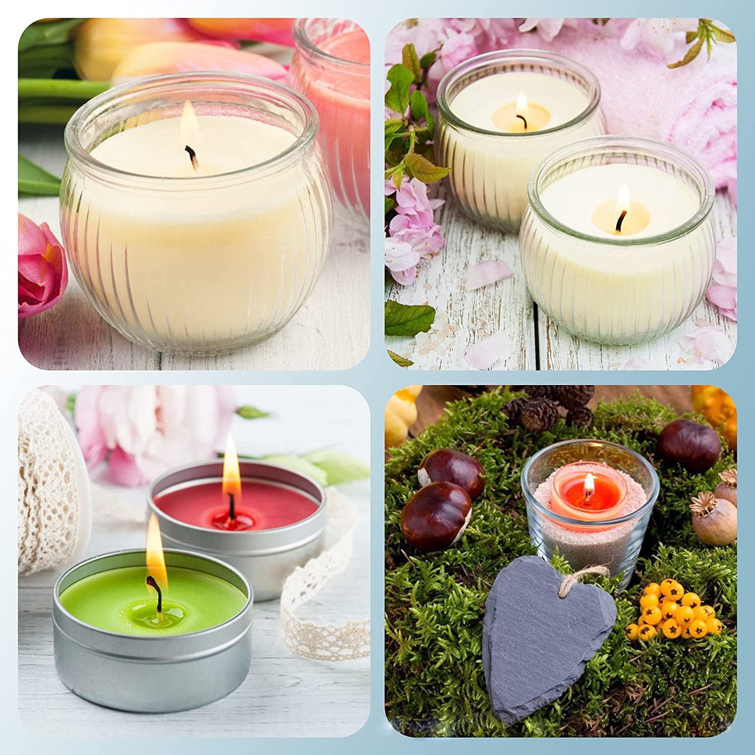 Adhesivos de mecha de vela, suministros para hacer velas, calcomanías de mecha de vela resistentes al calor, calcomanías de mecha de doble cara para