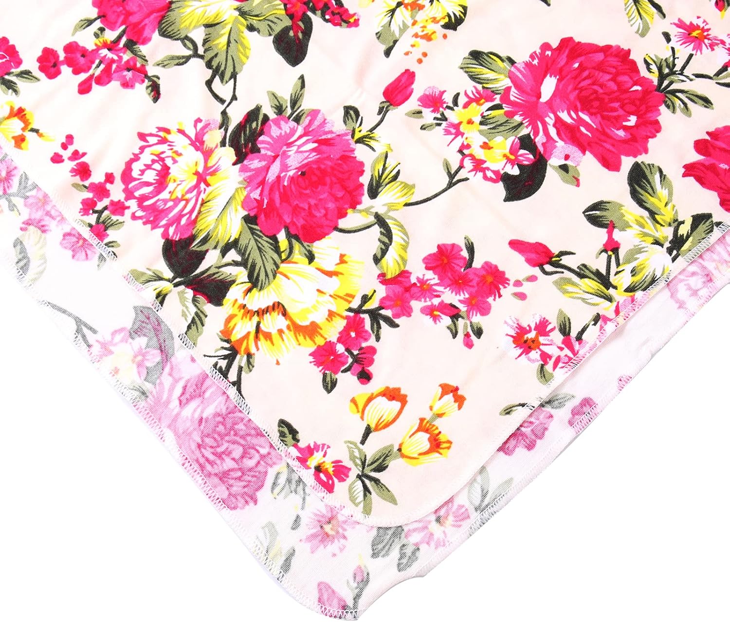 Galabloomer Conjunto de diadema para recién nacido, con estampado de flores, manta para envolver al bebé (flor marfil)